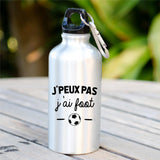 Gourde J'peux pas j'ai foot Blanc