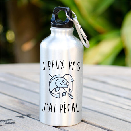 Gourde J'peux pas j'ai pêche Blanc