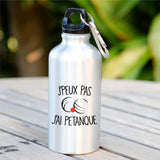 Gourde J'peux pas j'ai pétanque Blanc