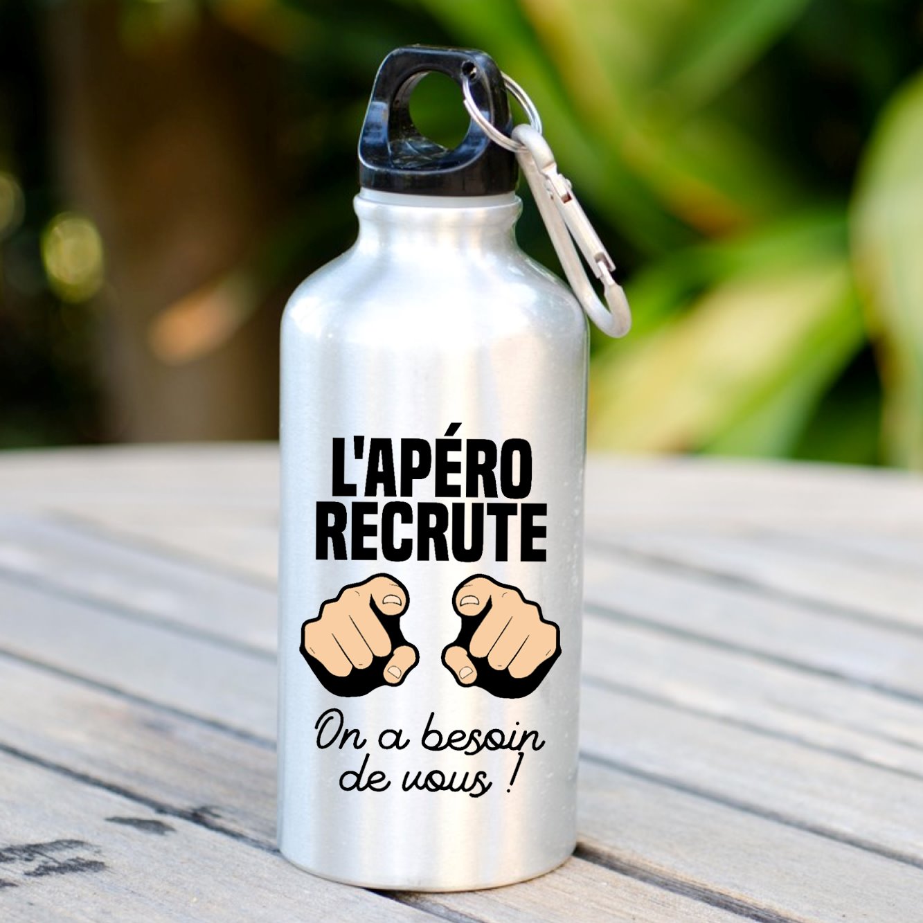 Gourde L'apéro recrute Blanc