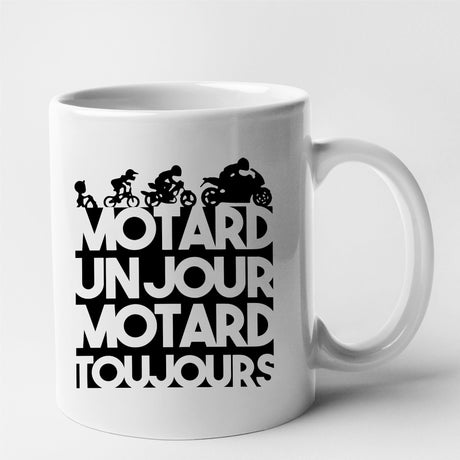 Mug Motard un jour Blanc