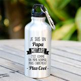 Gourde Papa motard Blanc