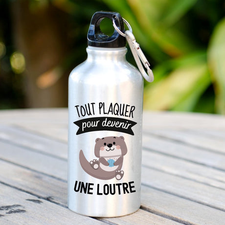 Gourde Tout plaquer pour devenir une loutre Blanc
