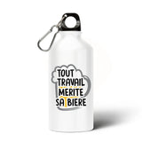 Gourde Tout travail mérite sa bière 