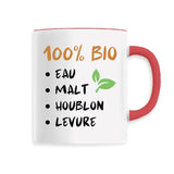 Mug 100% bio eau malt houblon levure 