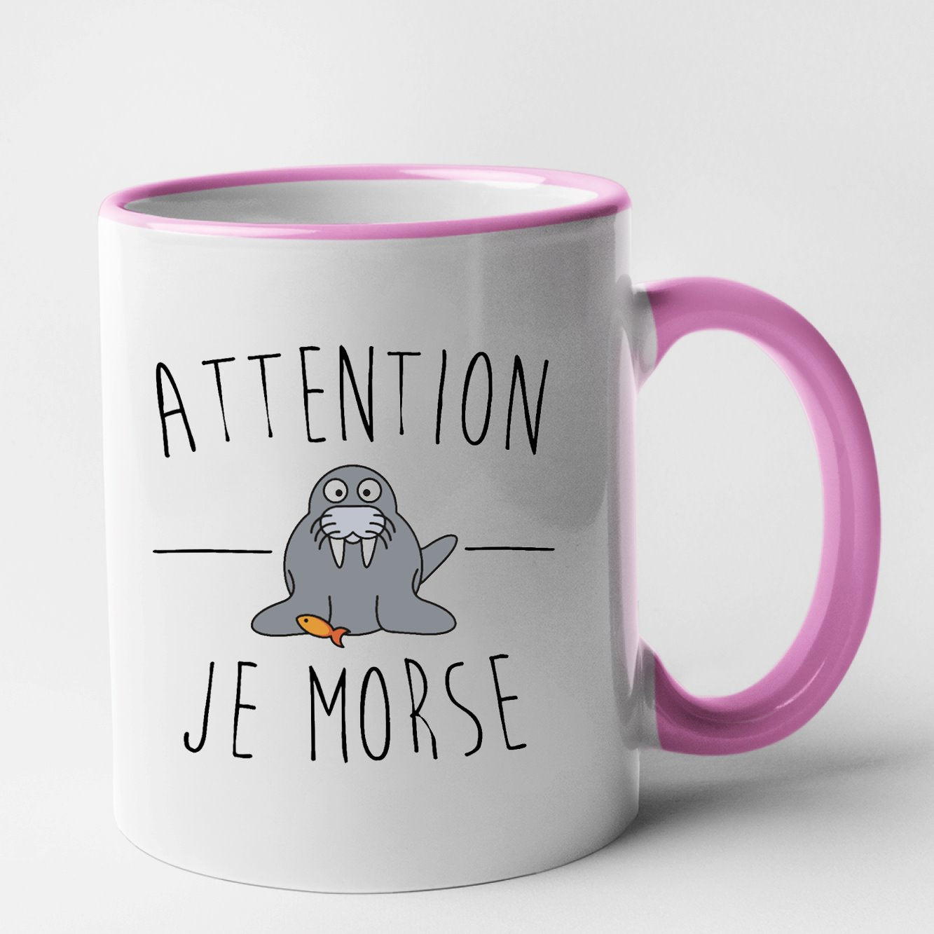 Mug Attention je mords Rose