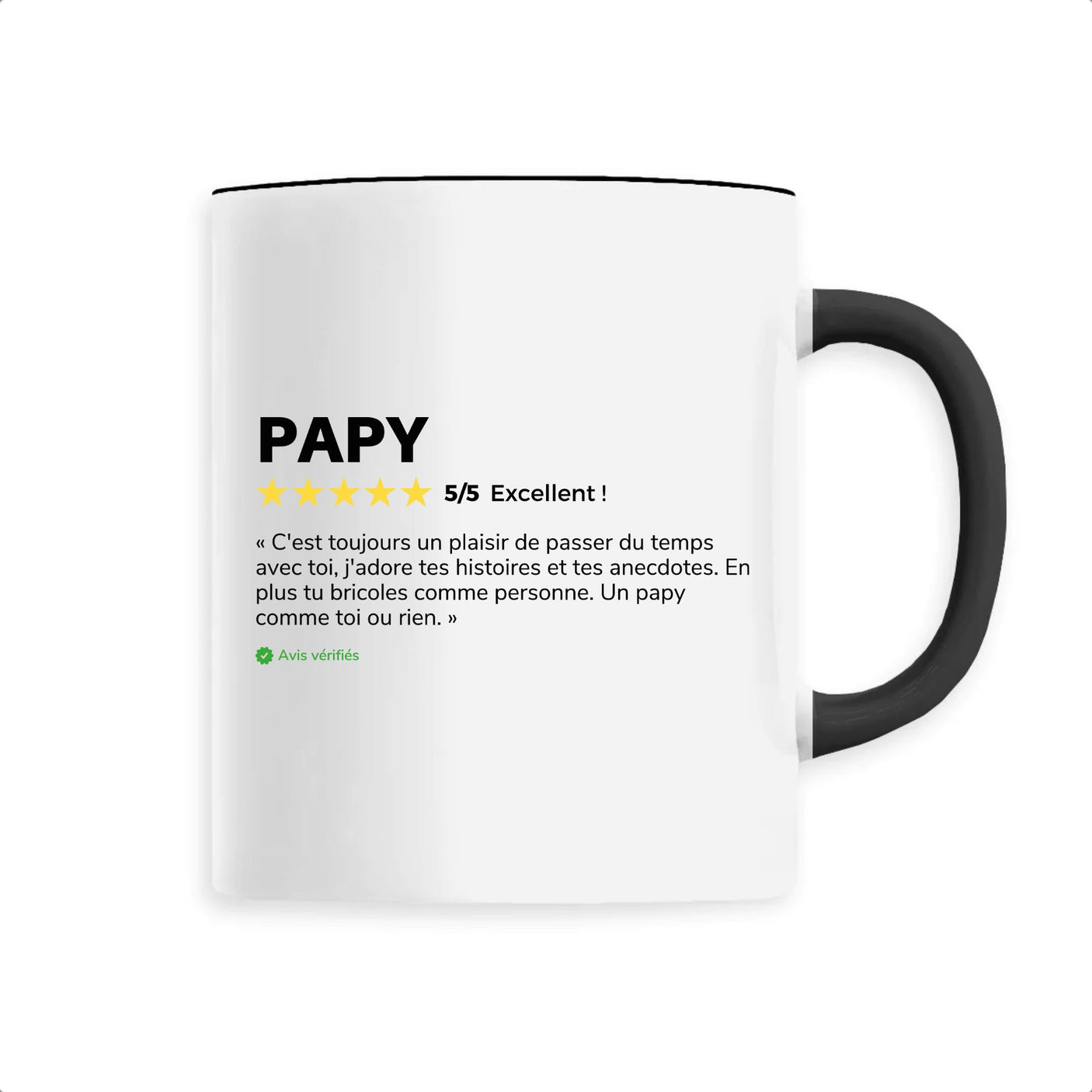 Mug Avis client Papy Noir
