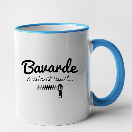 Mug Bavarde mais chut Bleu