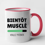 Mug Bientôt musclé Rouge