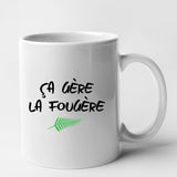 Mug Ça gère la fougère Blanc