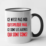 Mug Ce n'est pas moi qui explique mal Noir