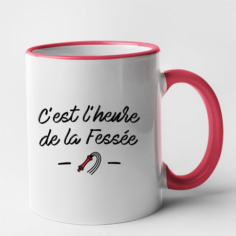 Mug C'est l'heure de la fessée Rouge