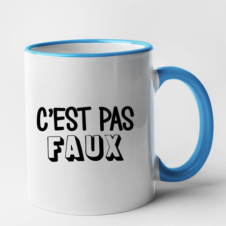 Mug C'est pas faux Bleu