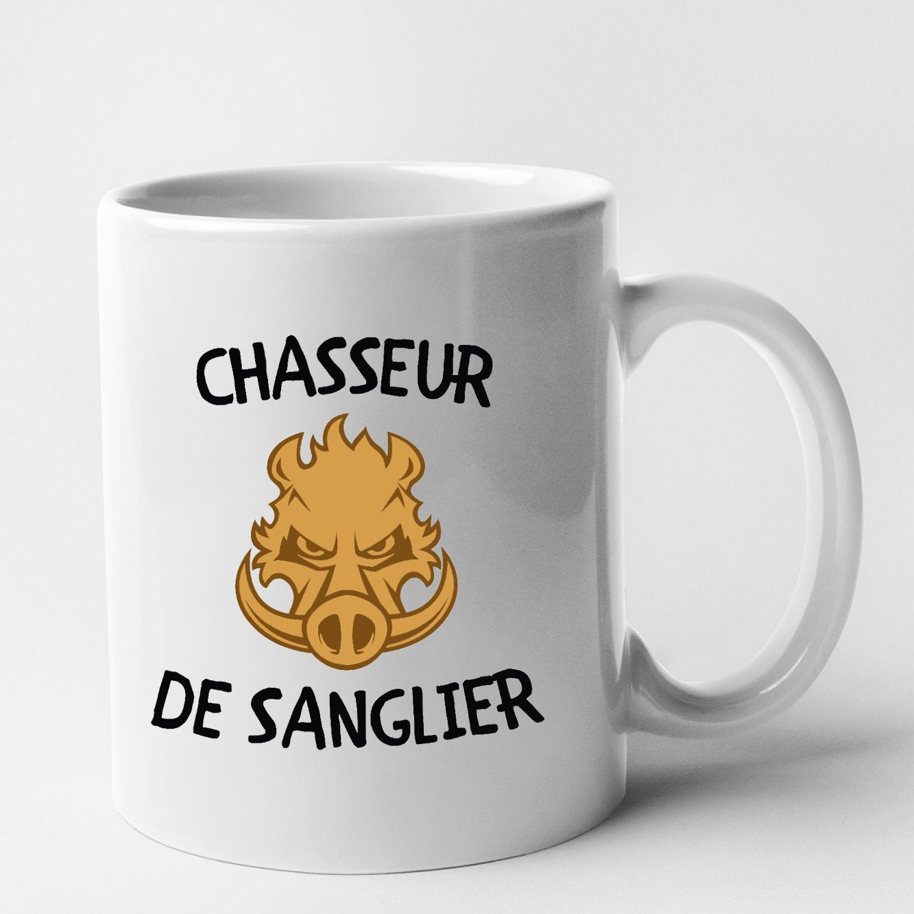 Mug Chasseur de sanglier Blanc