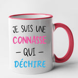 Mug Connasse qui déchire Rouge