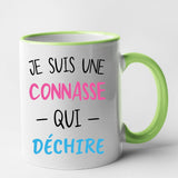 Mug Connasse qui déchire Vert