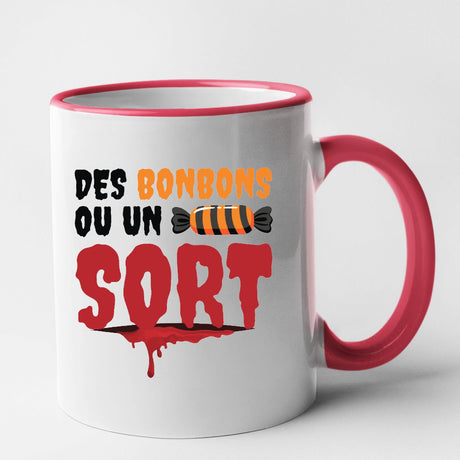 Mug Des bonbons ou un sort Rouge