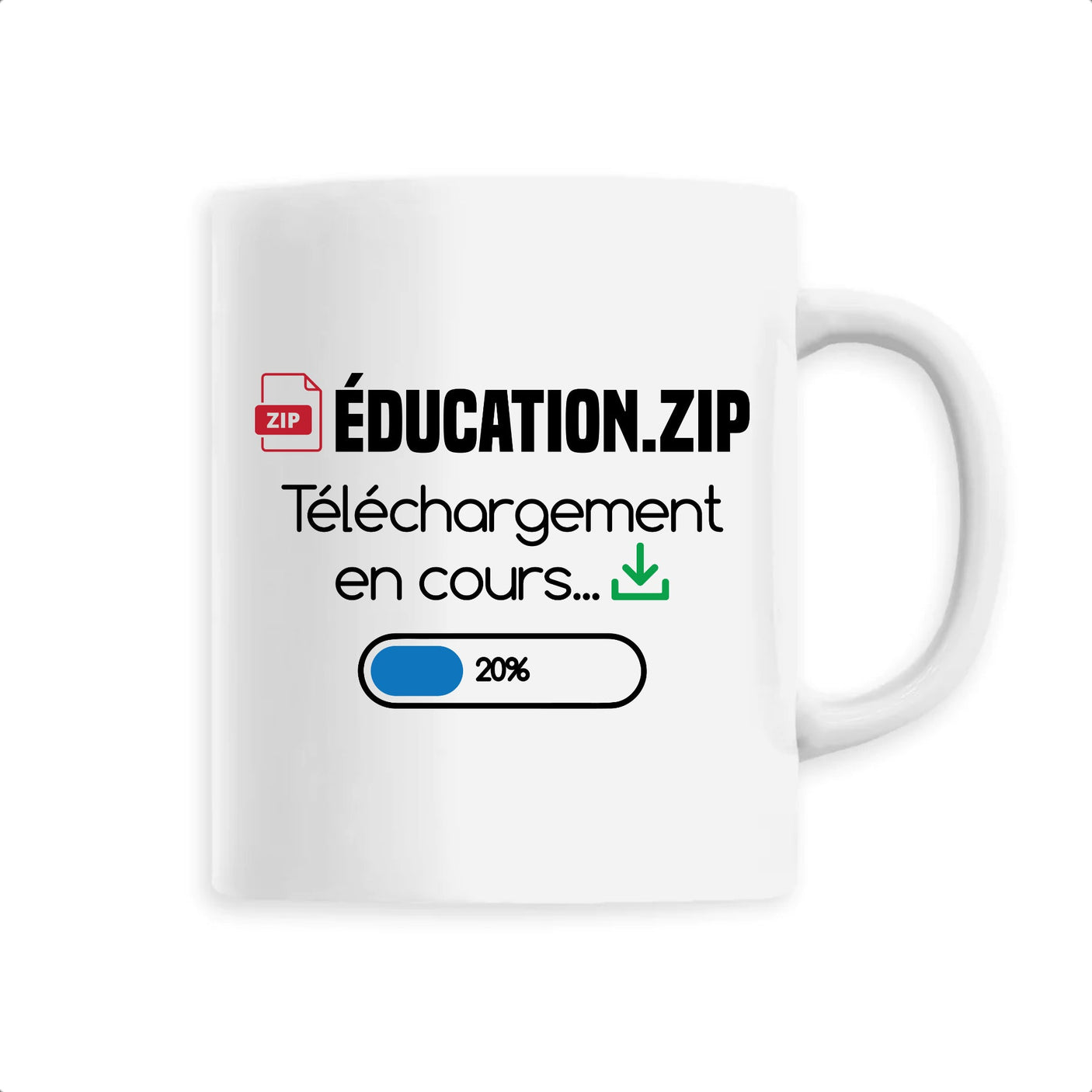 Mug Éducation téléchargement en cours 