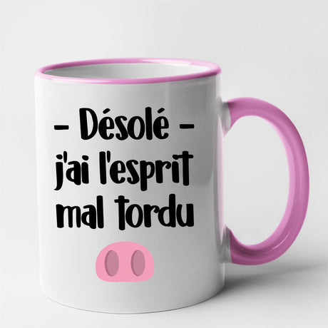 Mug Esprit mal tordu Rose