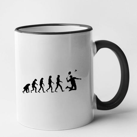 Mug Évolution badminton Noir