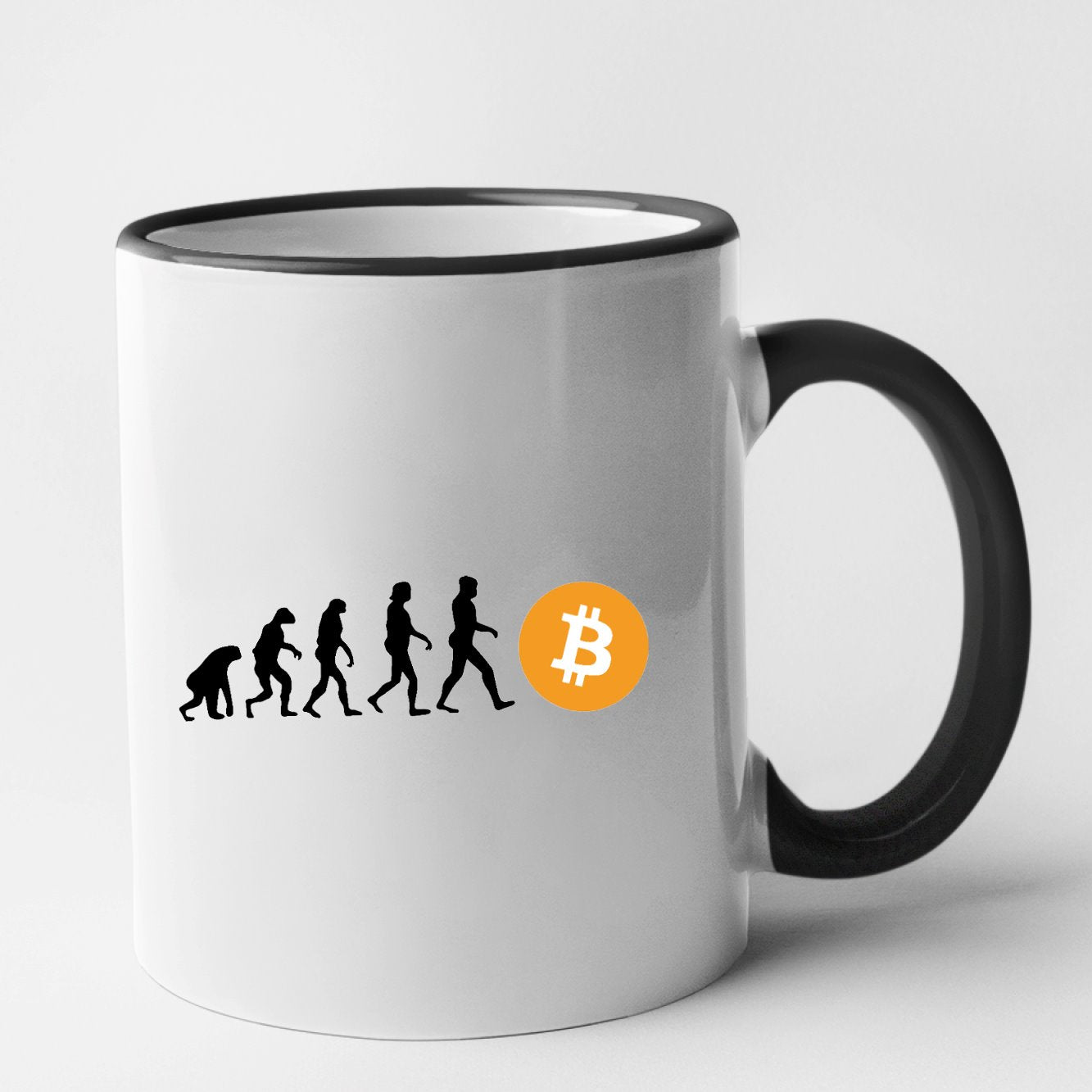Mug Évolution Bitcoin Noir