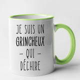 Mug Grincheux qui déchire Vert