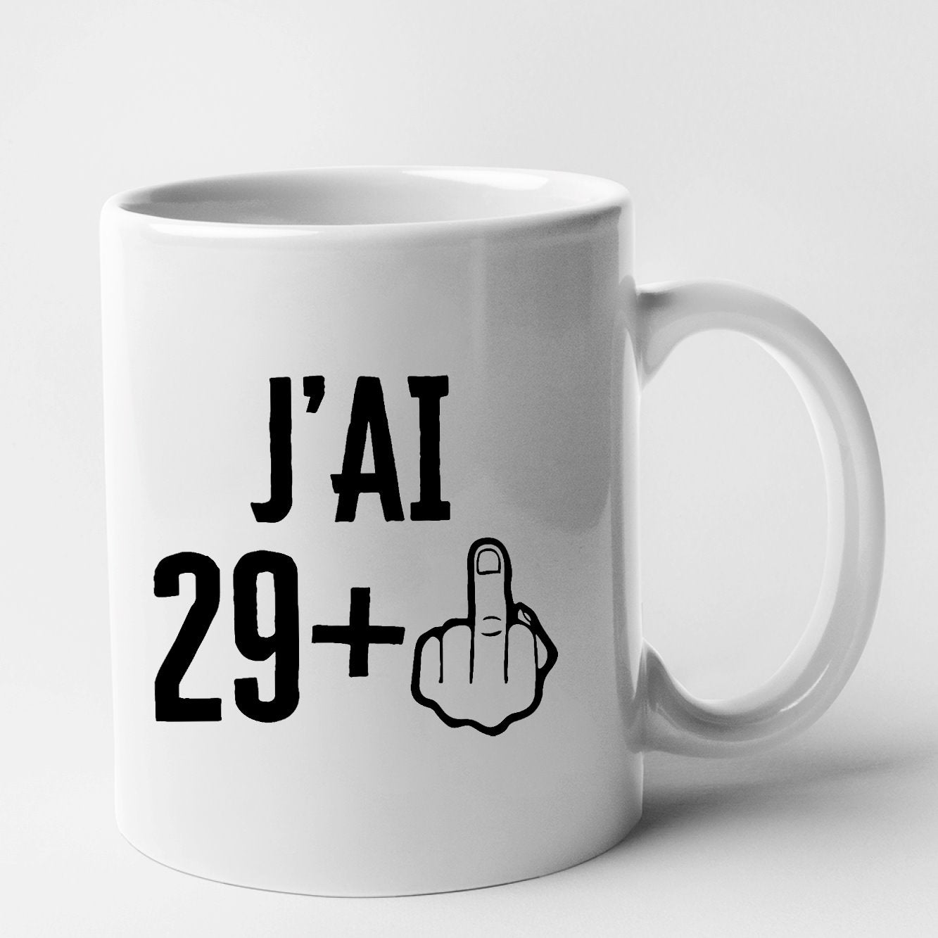 Mug J'ai 30 ans 29 + 1 Blanc