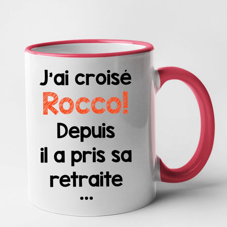 Mug J'ai croisé Rocco Rouge