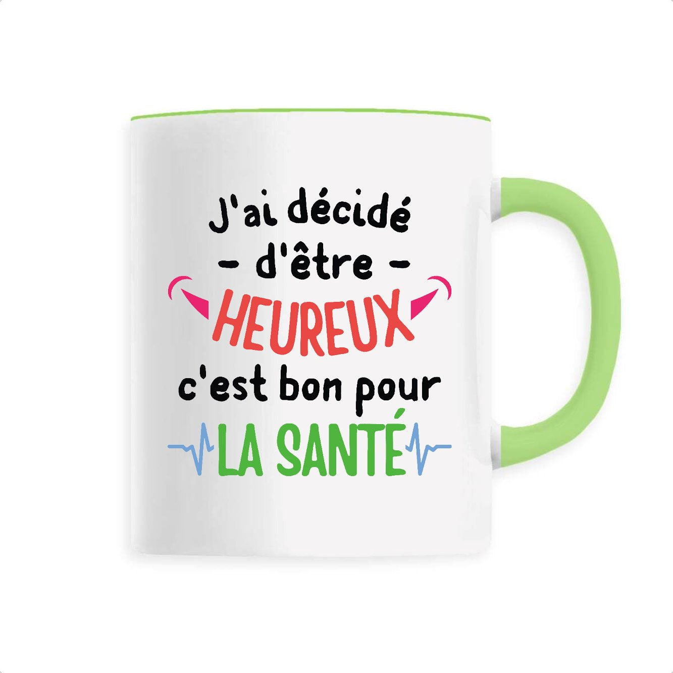 Mug J'ai décidé d'être heureux 