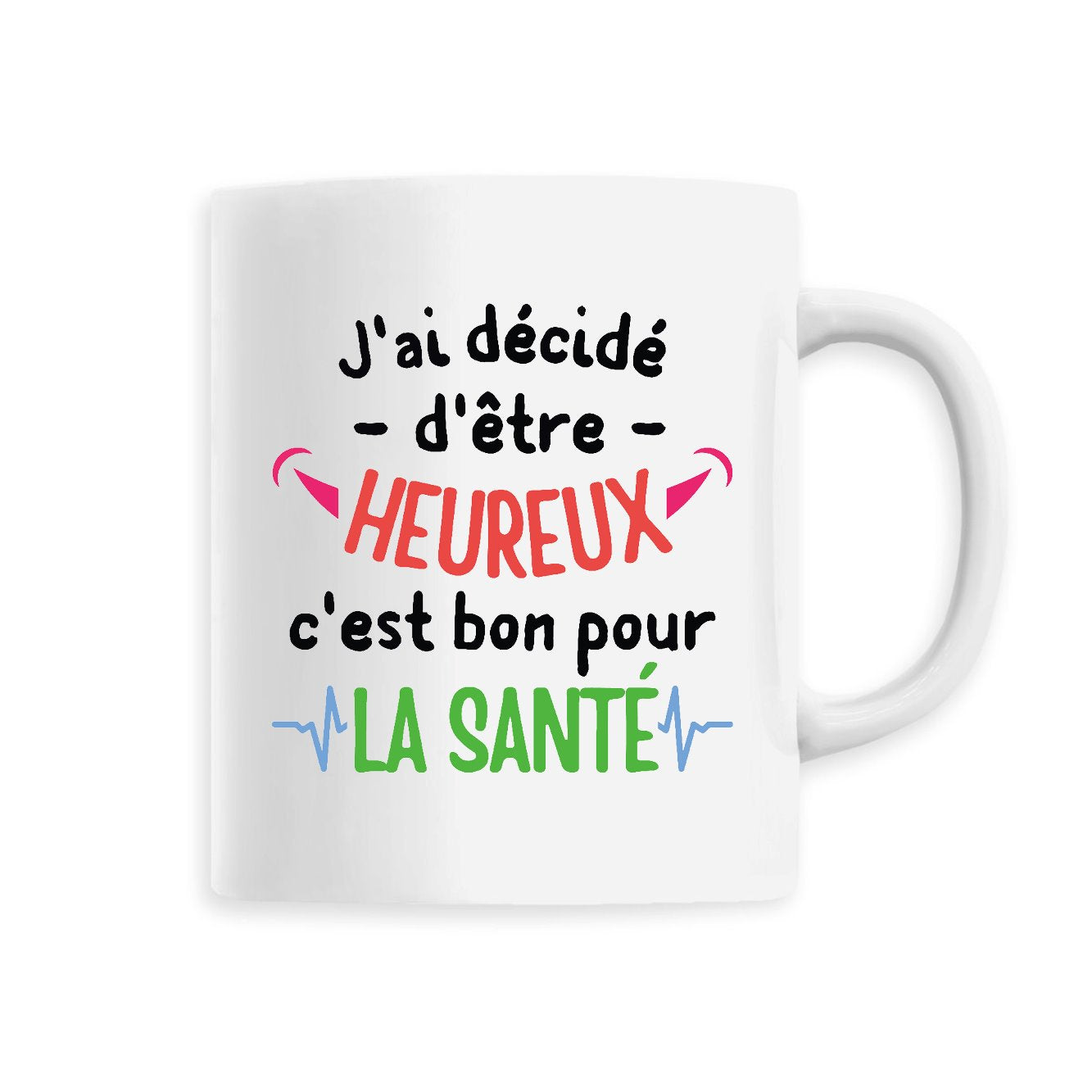 Mug J'ai décidé d'être heureux 