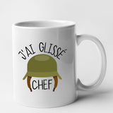 Mug J'ai glissé chef Blanc