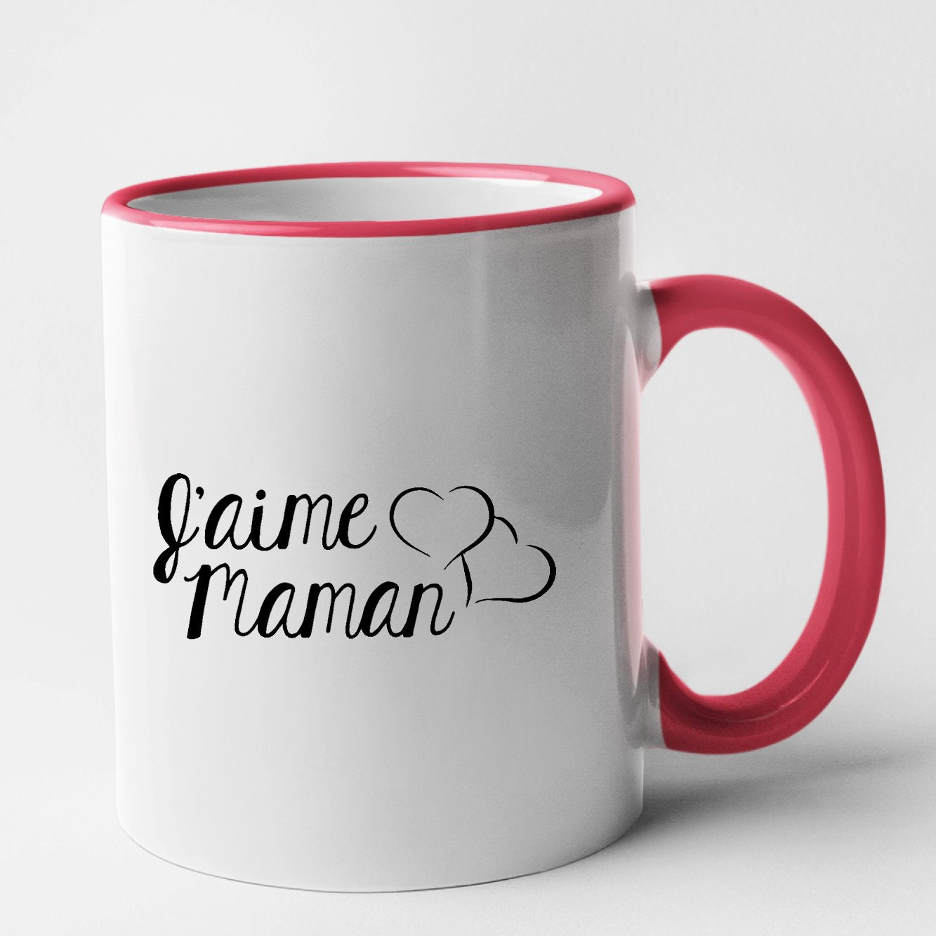 Mug J'aime maman Rouge