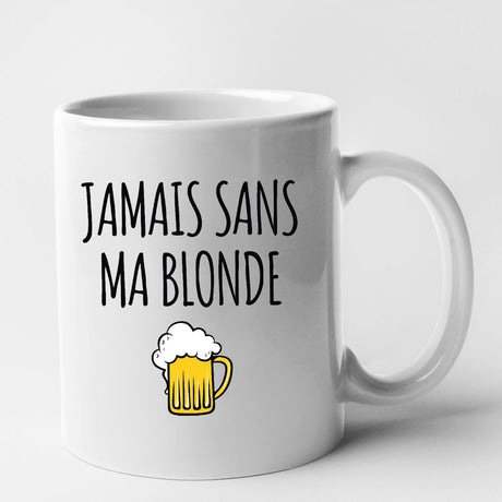 Mug Jamais sans ma blonde Blanc