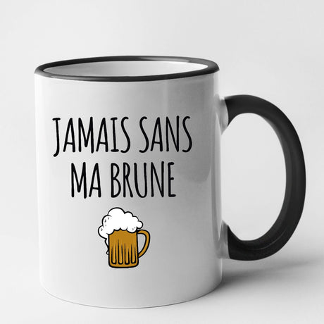 Mug Jamais sans ma brune Noir