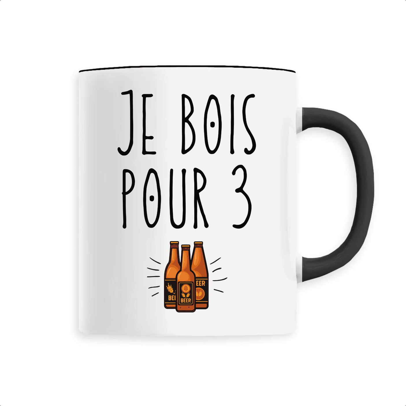 Mug Je bois pour 3 