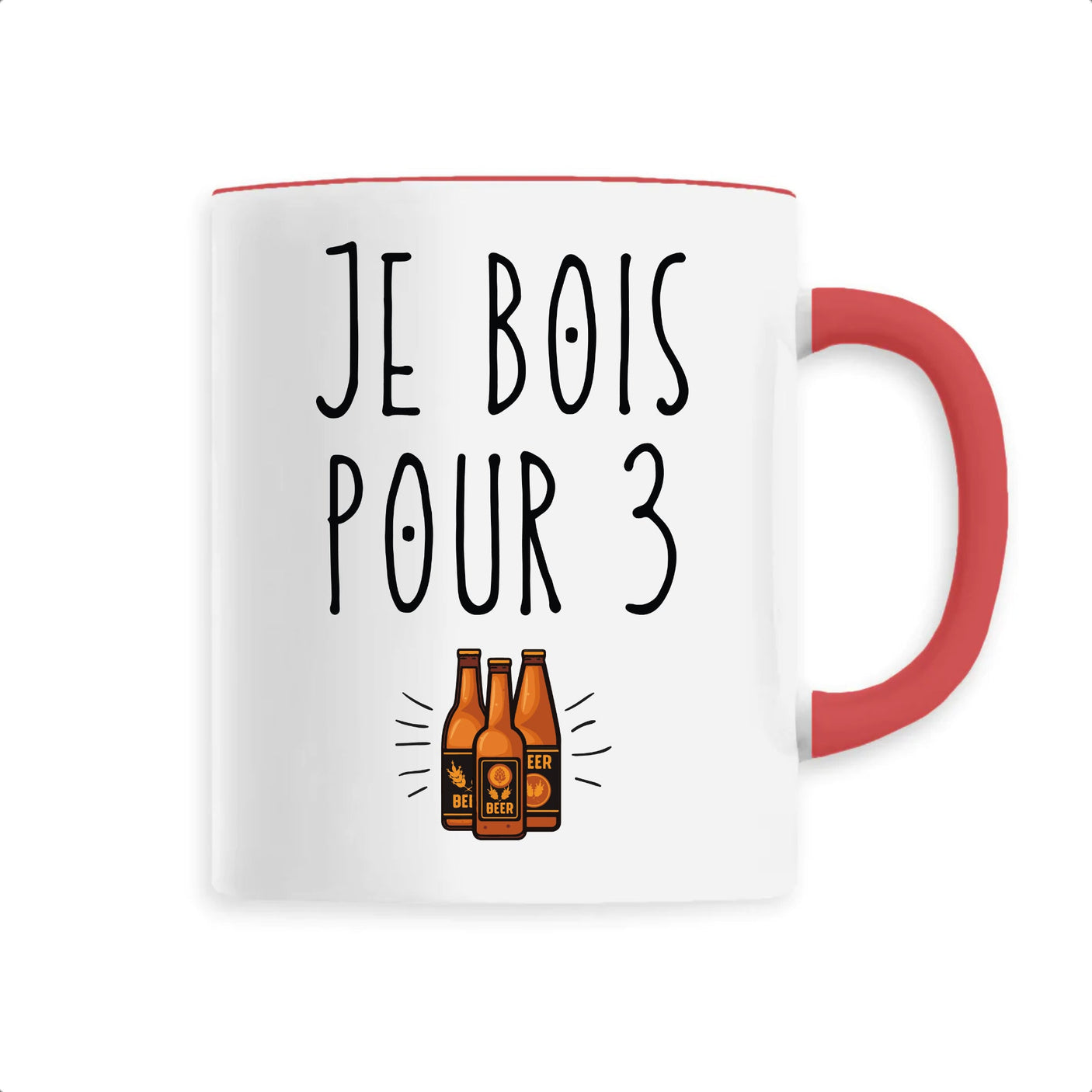 Mug Je bois pour 3 