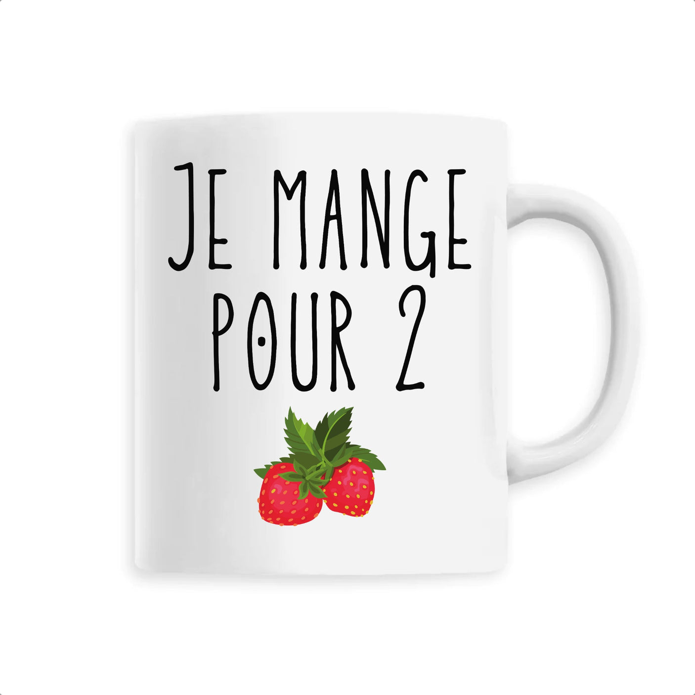 Mug Je mange pour 2 