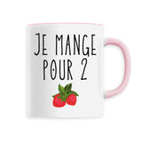 Mug Je mange pour 2 