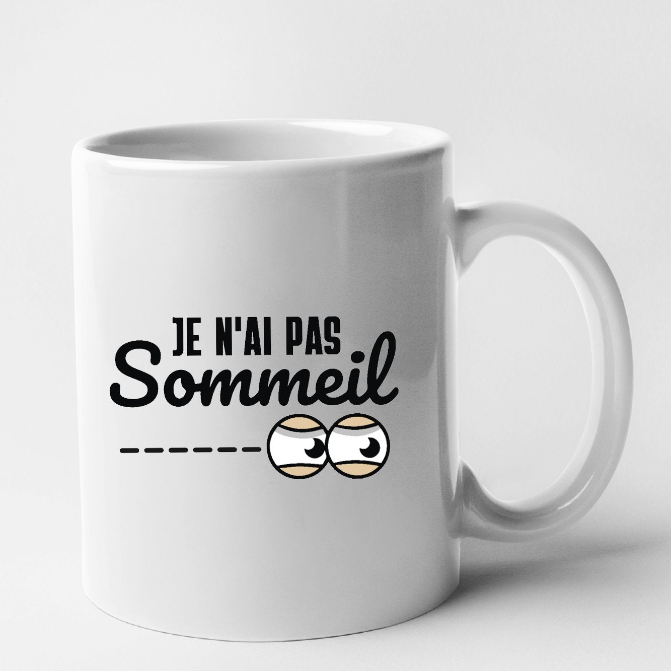 Mug Je n'ai pas sommeil Blanc