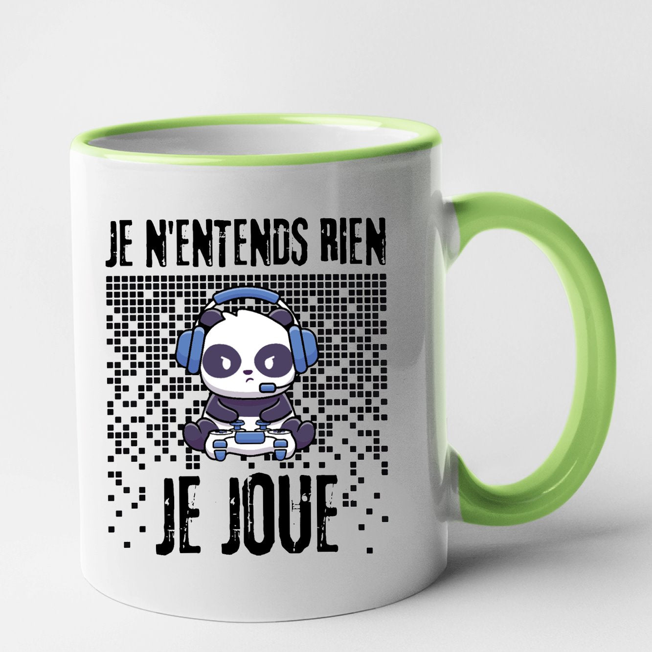 Mug Je n'entends rien je joue Vert