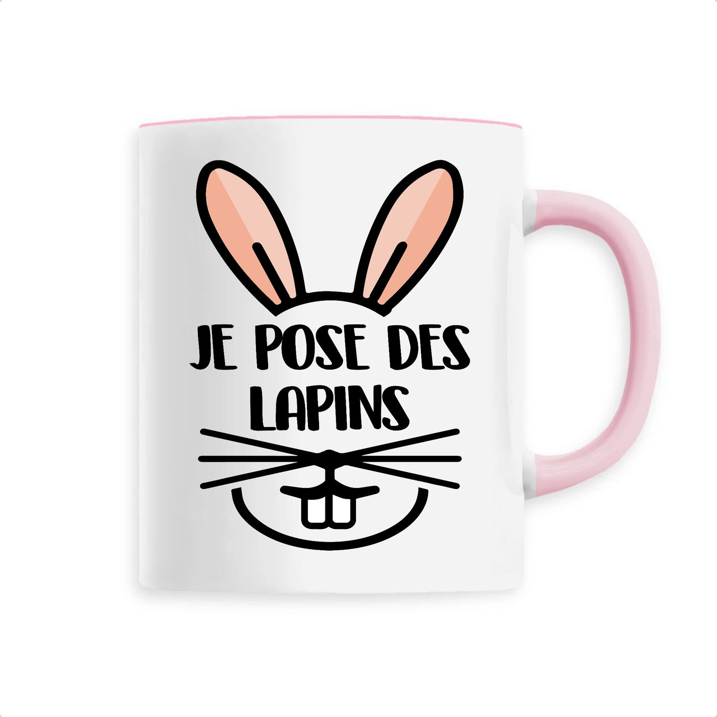 Mug Je pose des lapins 