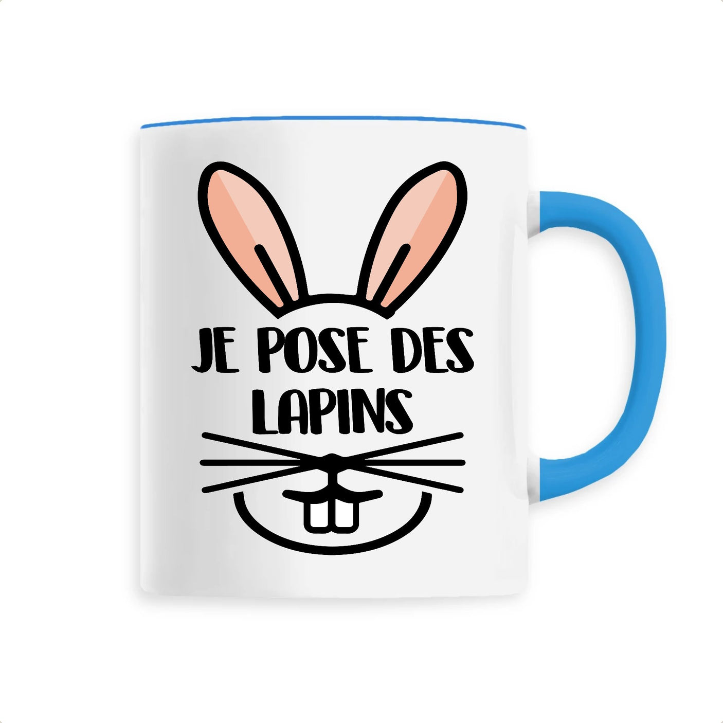 Mug Je pose des lapins 
