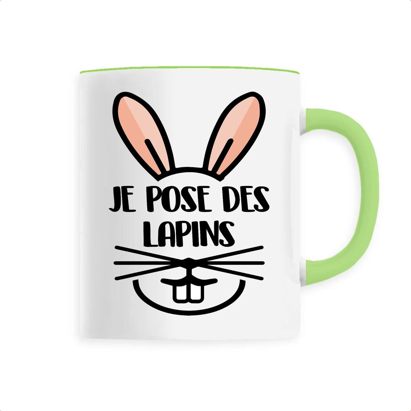 Mug Je pose des lapins 