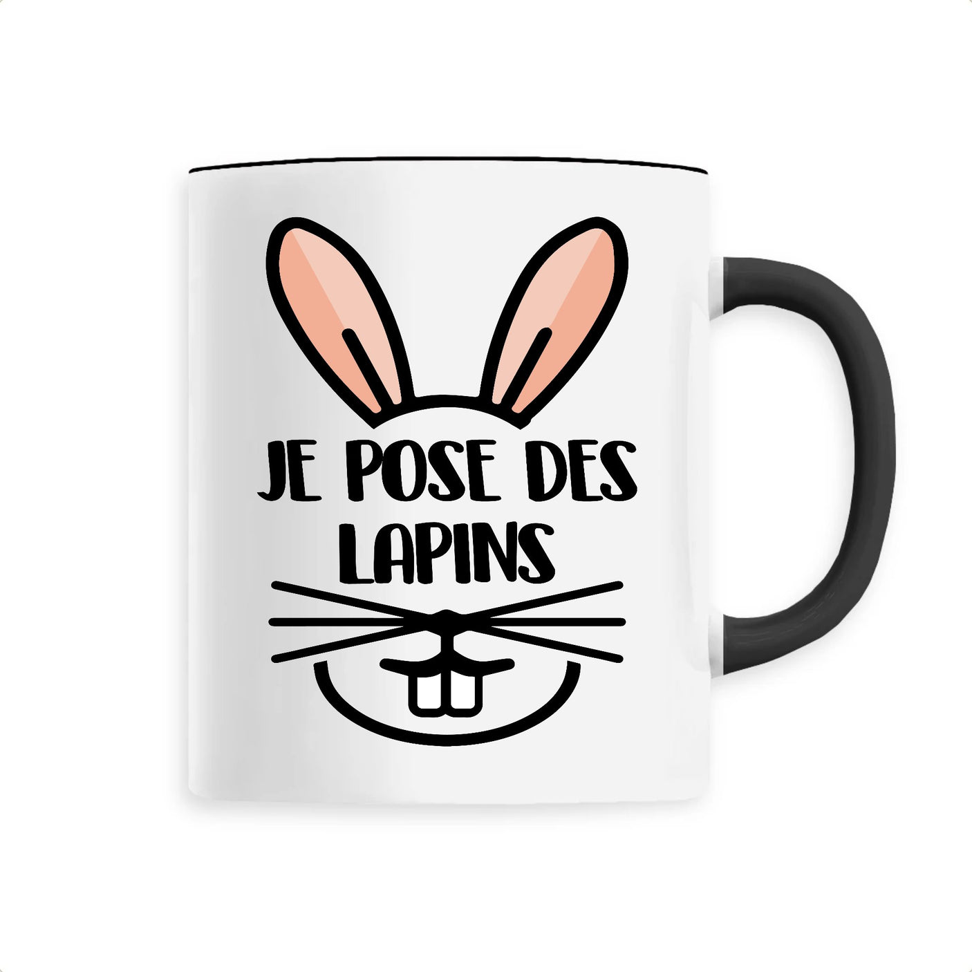 Mug Je pose des lapins 