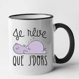 Mug Je rêve que je dors Noir