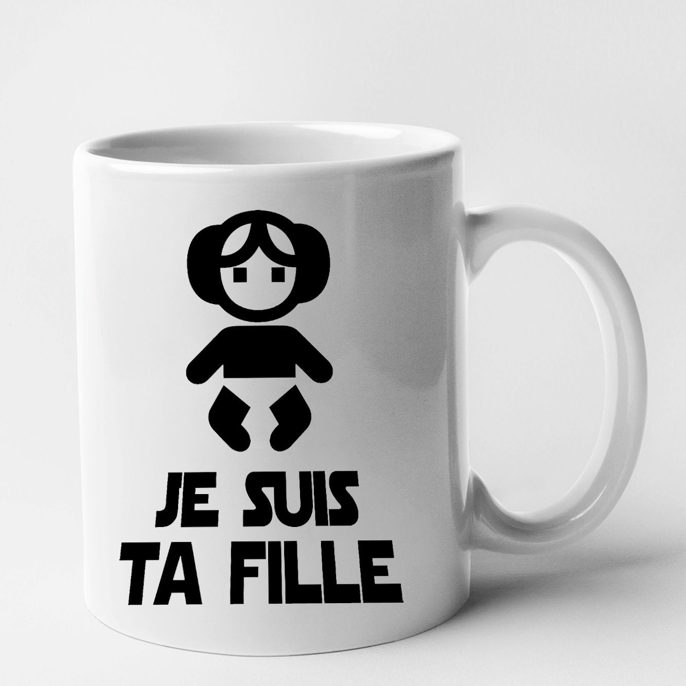 Mug Je suis ta fille Blanc