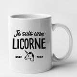 Mug Je suis une licorne Blanc