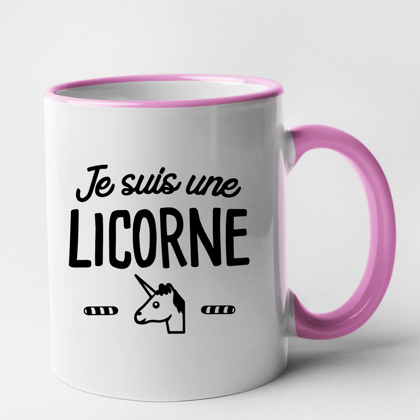 Mug Je suis une licorne Rose