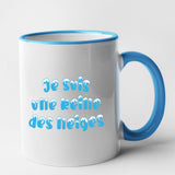 Mug Je suis une reine des neiges Bleu