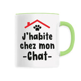 Mug J'habite chez mon chat 